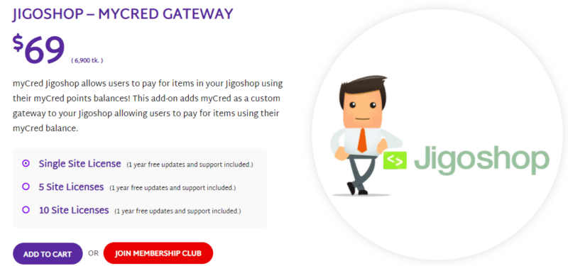 JIGOSHOP ?C MYCRED GATEWAY