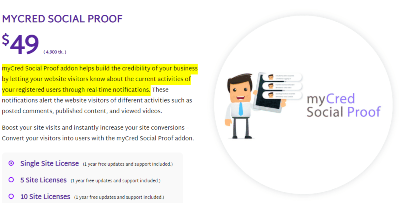 MYCRED SOCIAL PROOF
