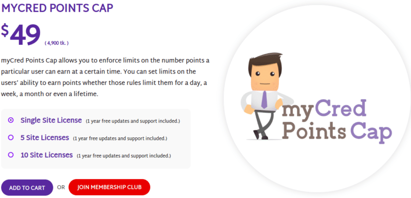 MYCRED POINTS CAP