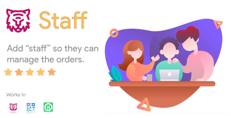 Staff for FoodTiger, QR SaaS and WhatsApp Food [Mobidonia ] - Nulled